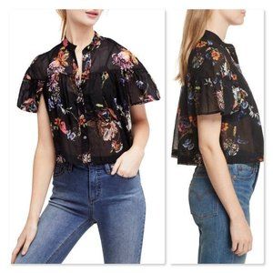 Free People Sweet Escapes Floral Crop Top/Blouse